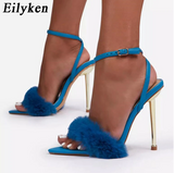 Eilyken Boudoir Faux Fur Slippers